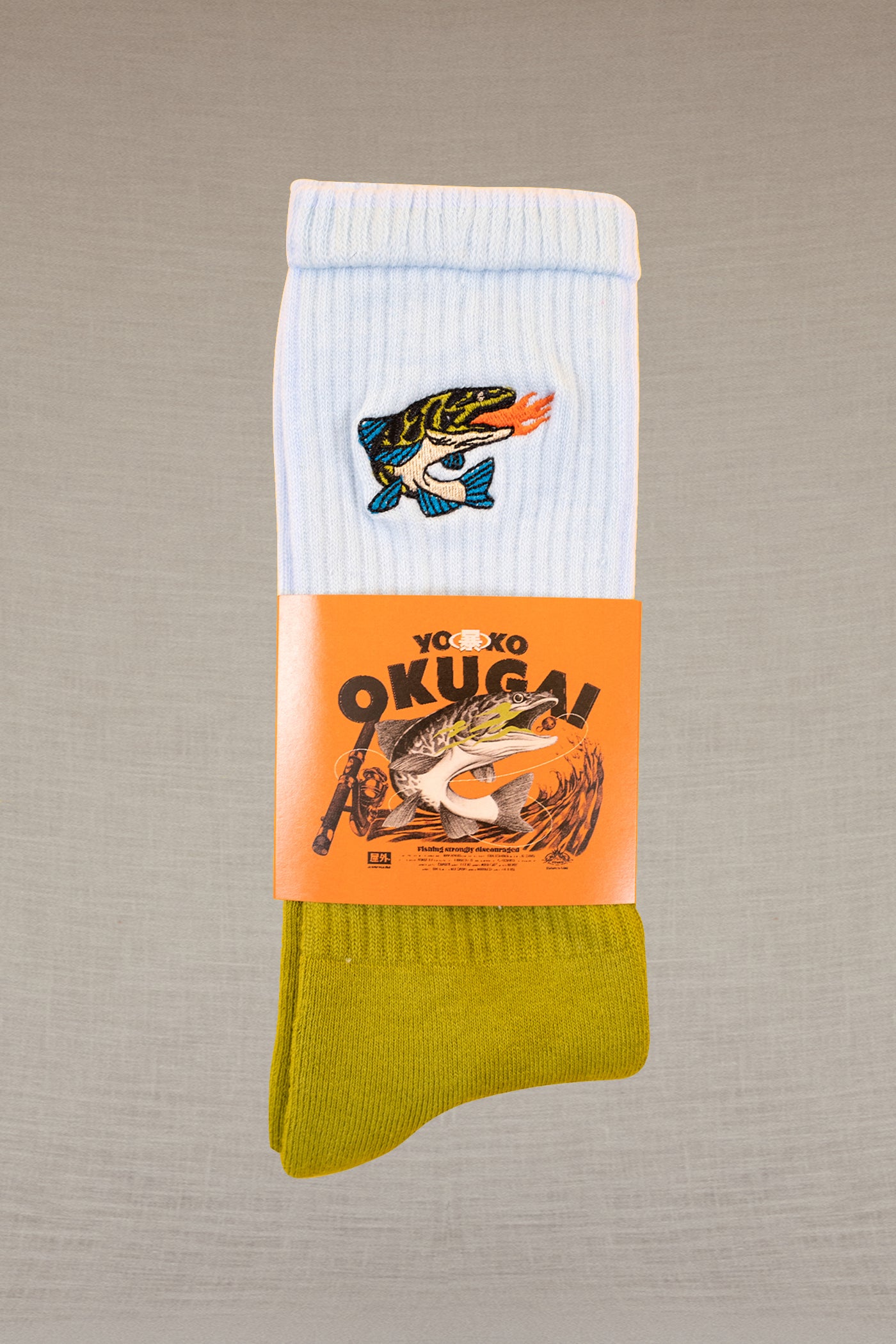 Chaussettes Yoko Okugai - Vert / Bleu - YOKO SHOP