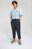 Pantalon Call Yoko - Bleu marine à rayures - YOKO SHOP
