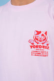 T-shirt Cat On Fire - Lila - YOKO SHOP